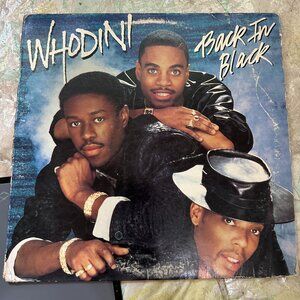 Whodini Back in Black Vinyl Record Jive LP